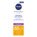 Protetor-Solar-Facial-Sensitive-Anti-Idade-FPS-60-Nivea-Sun-Beauty-Expert---50g