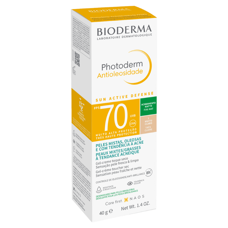 Protetor-Solar-Gel-Creme-Antioleosidade-Cor-Muito-Claro-FPS-70-Bioderma-Photoderm---40g