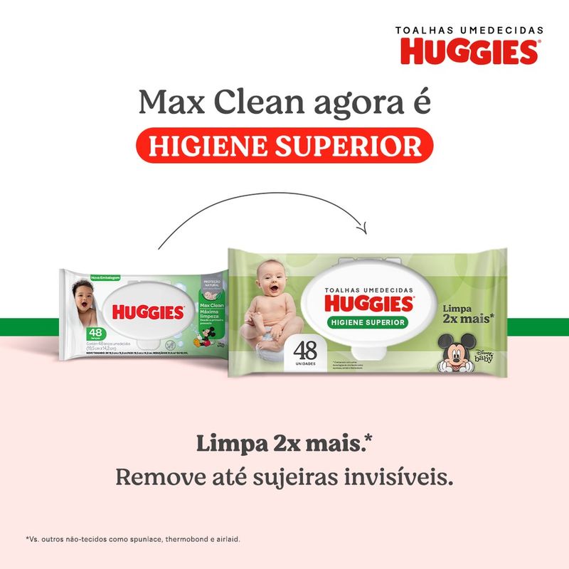 Huggies Lenços Umedecidos Higiene Superior 2x Mais para Bebês 4x48 Unidades