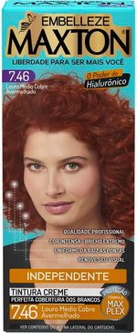 Embelleze-Tinta-De-Cabelo-Maxton-Louro-Medio-Cobre-Avermelhado-7.46-Independente