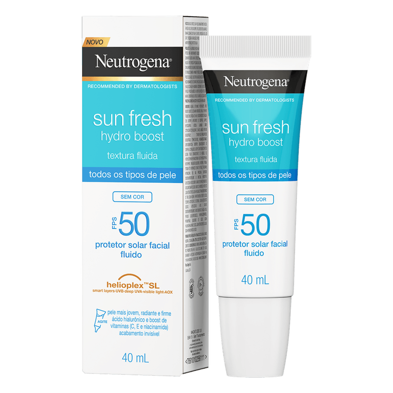 Protetor-Solar-Facial-Neutrogena-Sun-Fresh-Hydro-Boost-FPS-50-Sem-Cor-40ml