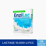 Suplemento Alimentar de Lactase 10.000 U.FCC Enzilac Baunilha - 8 Comprimidos Mastigáveis