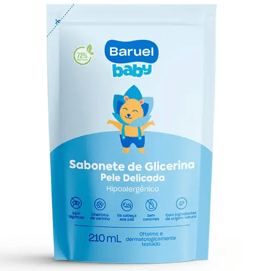 Sabonete Liquido Baruel Baby Pele Delicada Glicerina Refil - 210ml.png