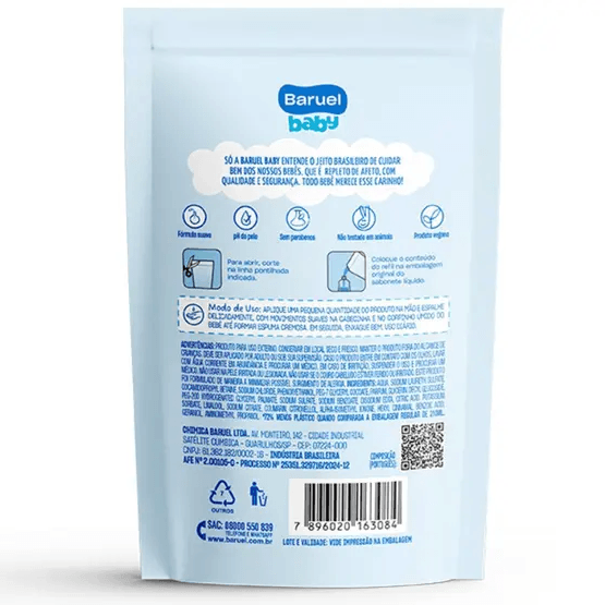 Sabonete Liquido Baruel Baby Pele Delicada Glicerina Refil - 210ml 1.png