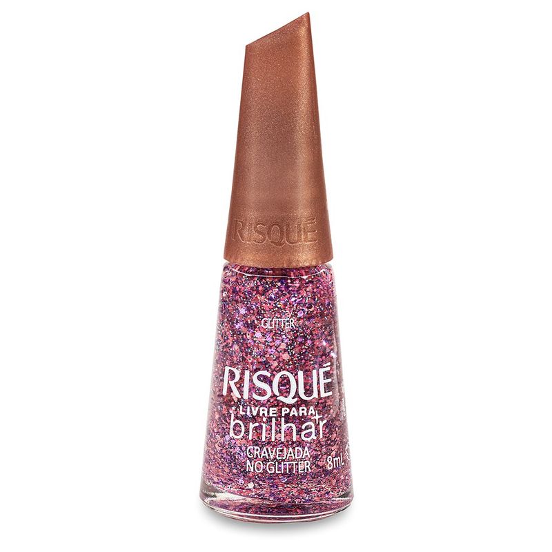 Esmalte-Cravejada-no-Glitter-Risque-Livre-para-Brilhar---8ml