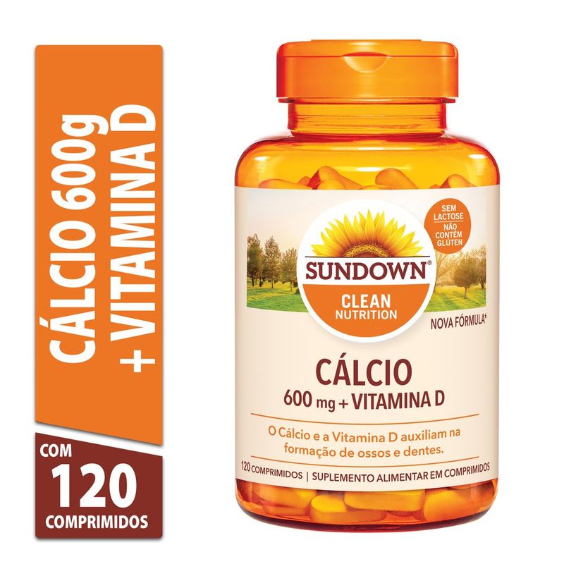 Suplemento-Alimentar-Sundown-Calcio-600mg---Vitamina-D---120-Comprimidos