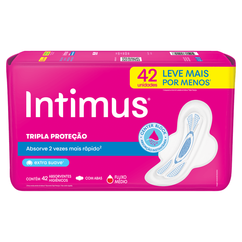 Absorvente Intimus Tripla Protecao Cobertura Suave - 42 Unidades.png