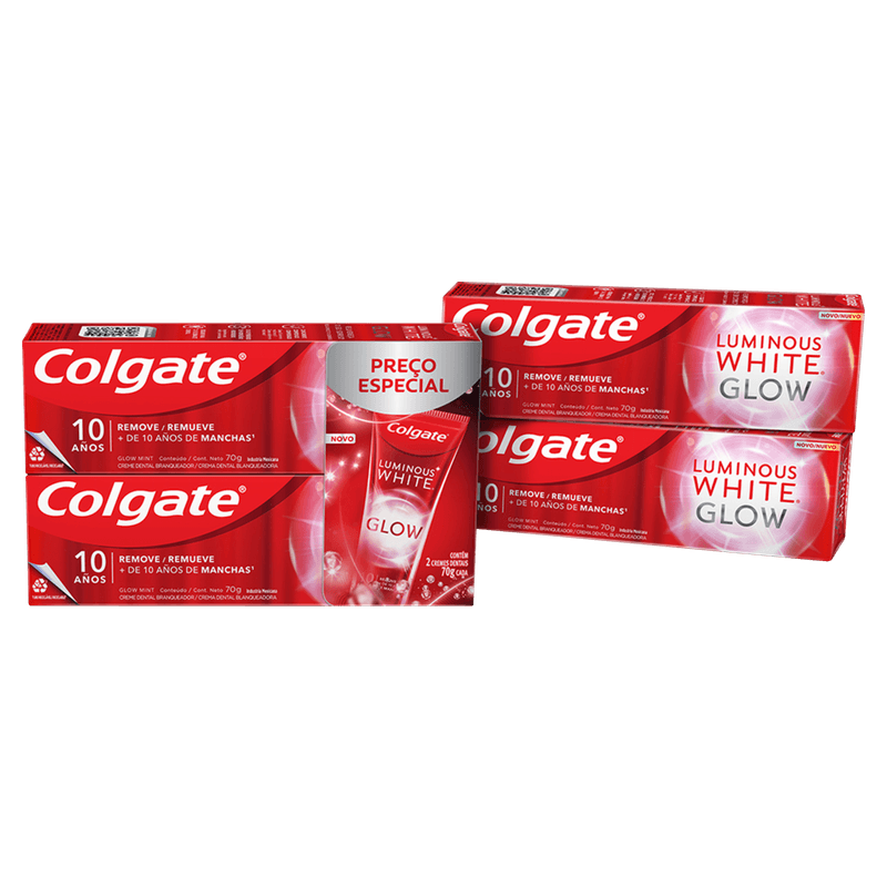 KIT-CR-DENT-COLG-LUM-WHITE-GLOW-70G-2UN