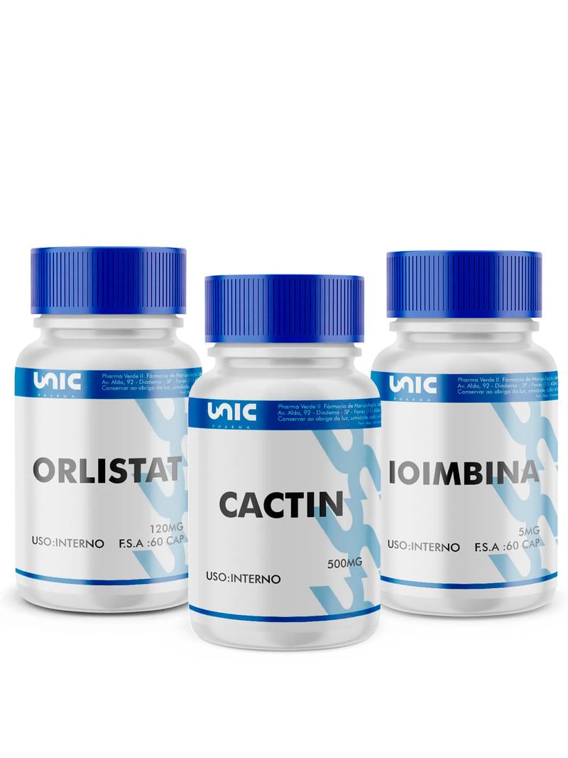 Cactin Drenagem Linfática e Ioimbine com Orlistat
