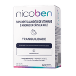 Suplemento Alimentar Nicoben Tranquilidade - 60 Cápsulas Gelatinosas