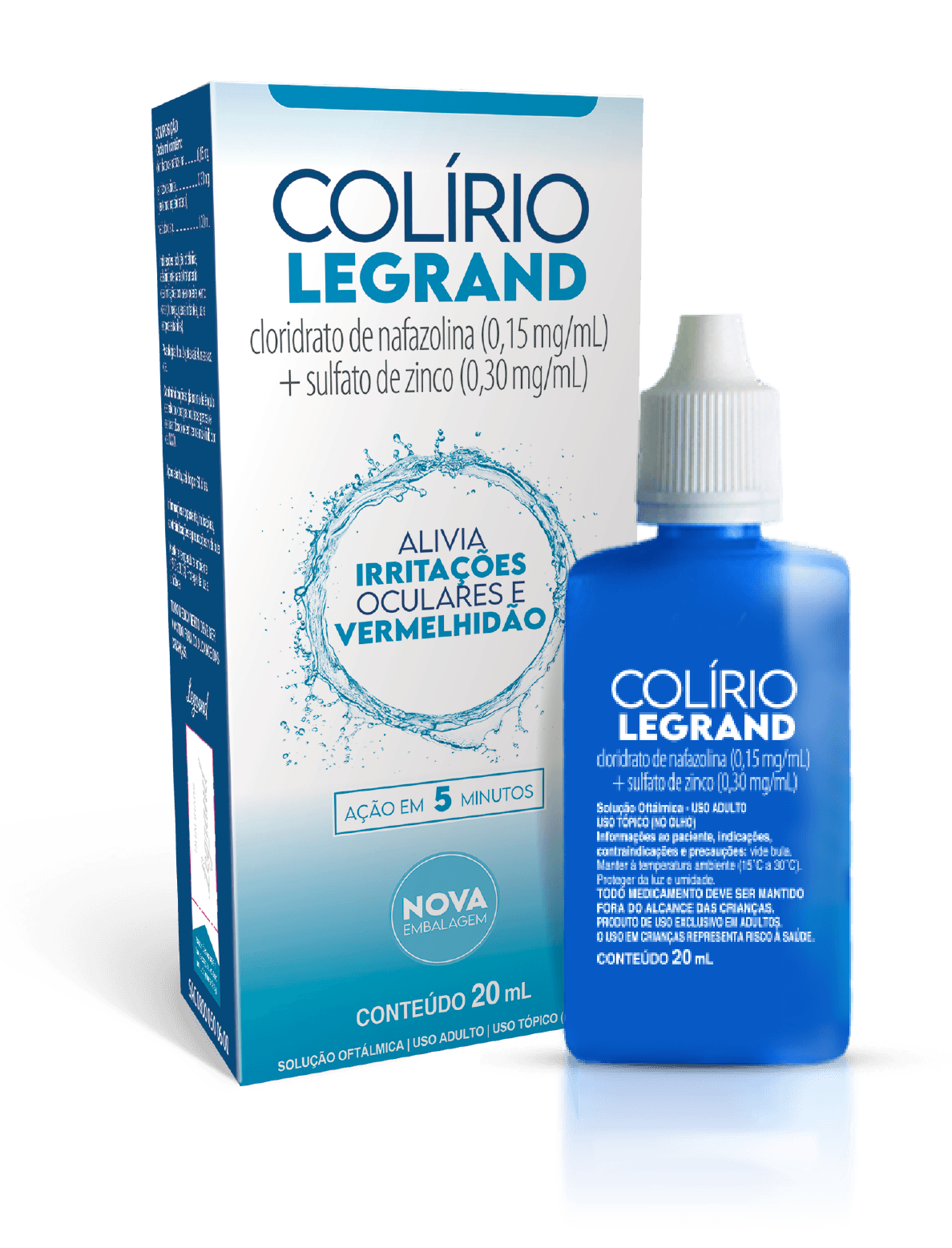Colírio Legrand 20ml – Solução Oftálmica para Alívio de Irritação ...