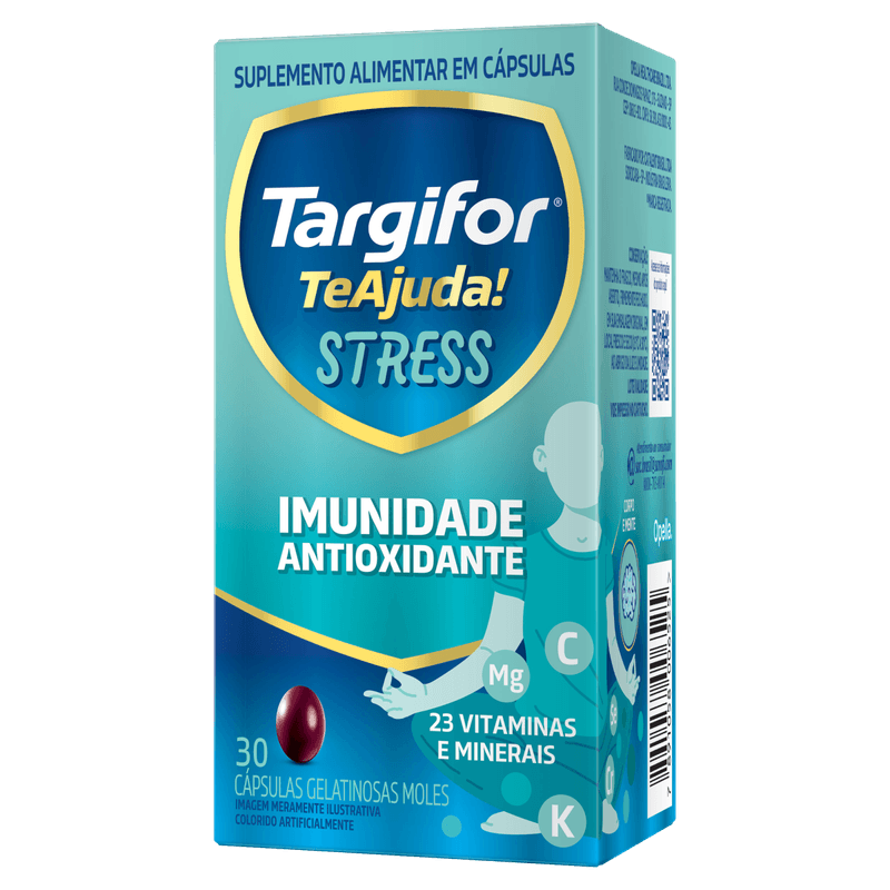 Suplemento Targifor Te Ajuda- Stress - 30 Capsulas