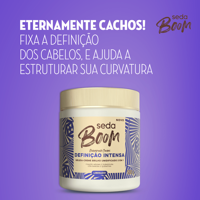 Geleia Seda Boom Definicao Intensa - 500g