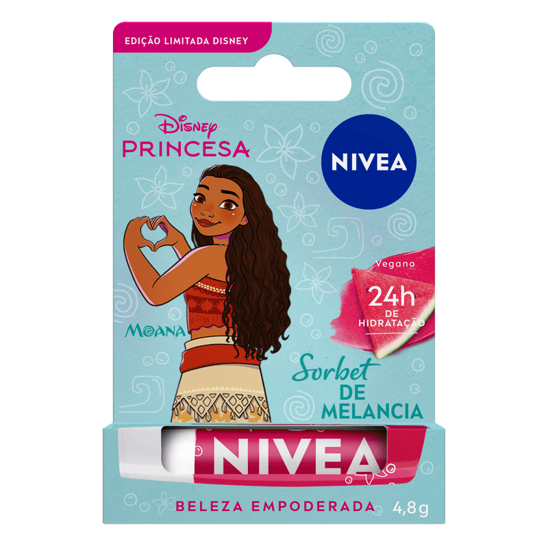 Hidratante Labial Sorbet de Melancia Princesa Moana Nivea - 4,8g2