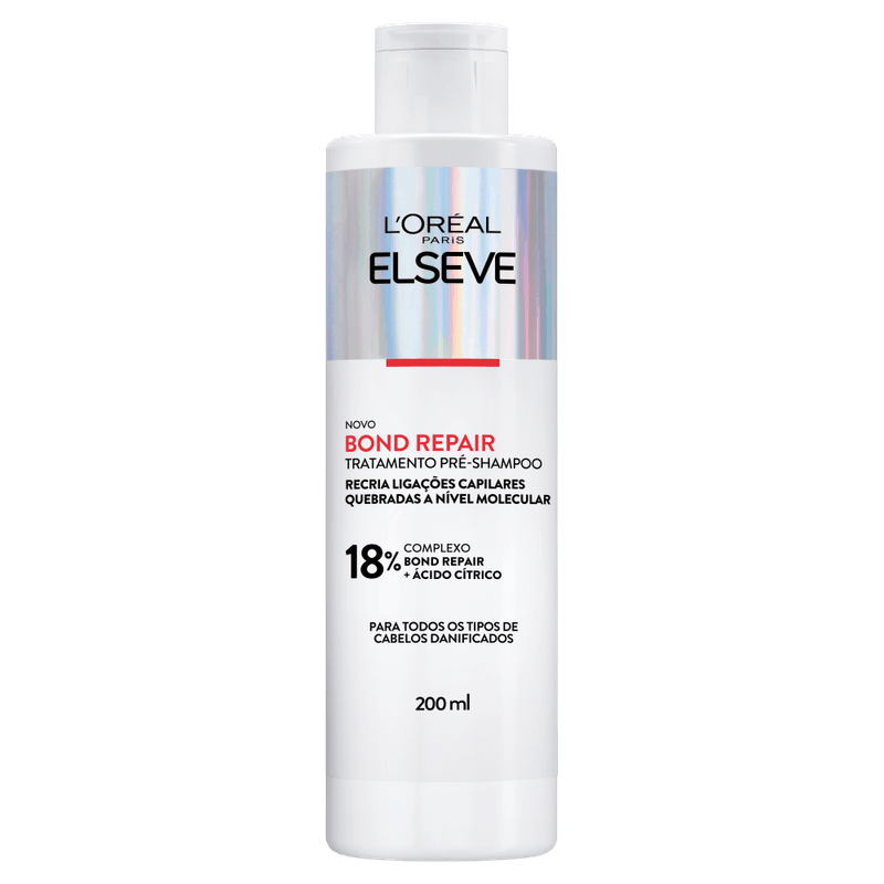 L’Oréal Paris Elseve Bond Pre Reparaturshampoo 200ml – Mit 10% Bond Repair Complex Für Gestärktes, Glänzendes Haar