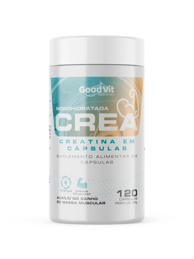Crea Monohidratada com 120 Cápsulas - Good Vit