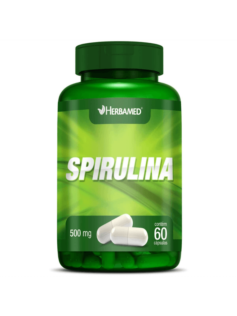 Spirulina 500mg 60 Cápsulas - Herbamed