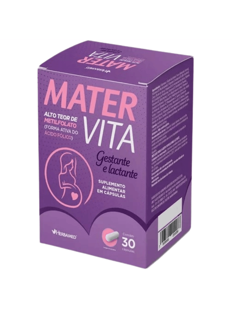 Mater Vita 500mg 30 Cápsulas Gestante Lactante - Herbamed