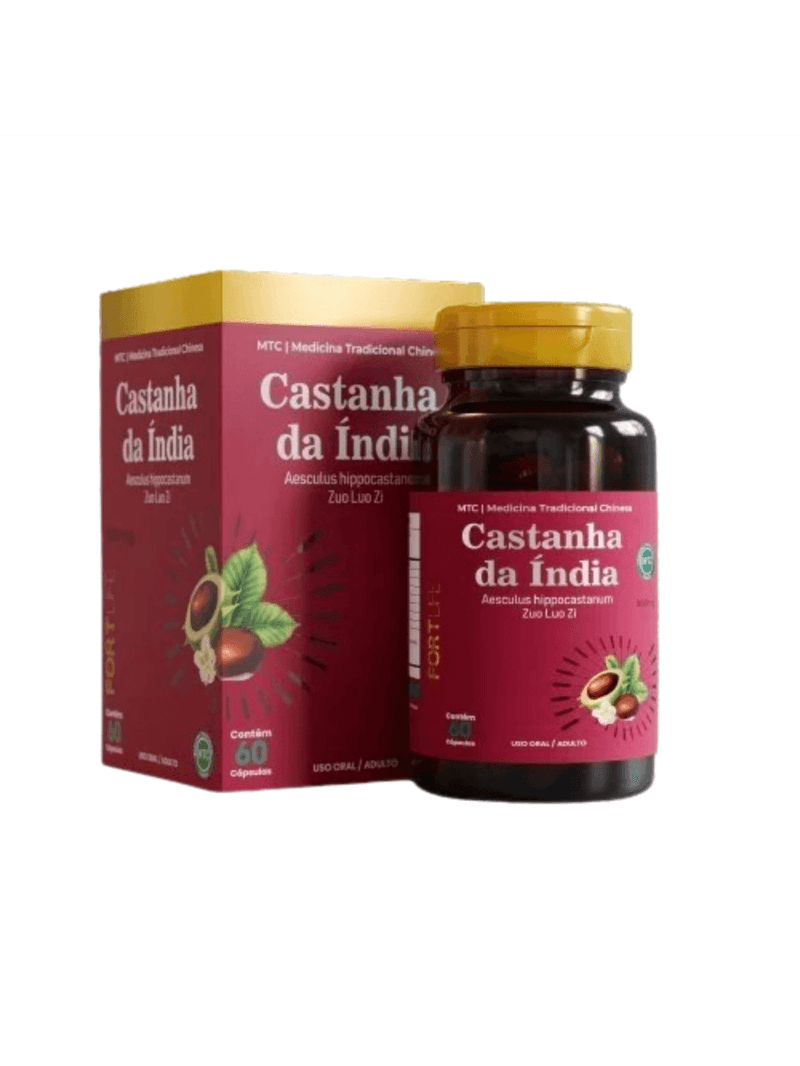 Castanha da india 500mg 60 Cápsulas - Fortlife