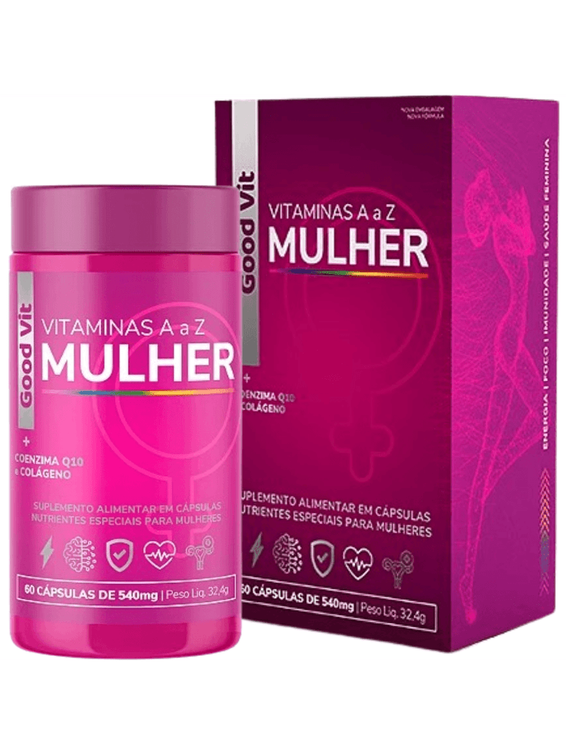 Vitamina A a Z Mulher Com 60 Cápsulas - Good Vit