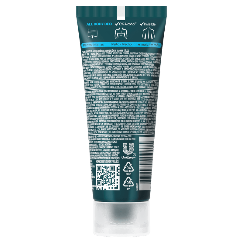 Desodorante Creme Rexona All Body Deo Ocean Rush - 75g