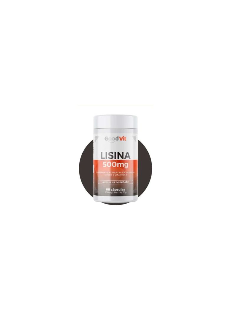 Lisina 500mg 60 Cápsulas - Good Vit