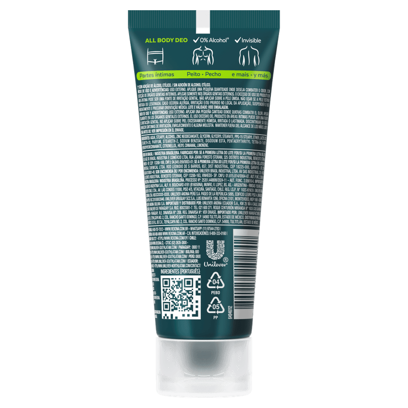 Desodorante Creme Rexona All Body Deo Active Fresh - 75g -01