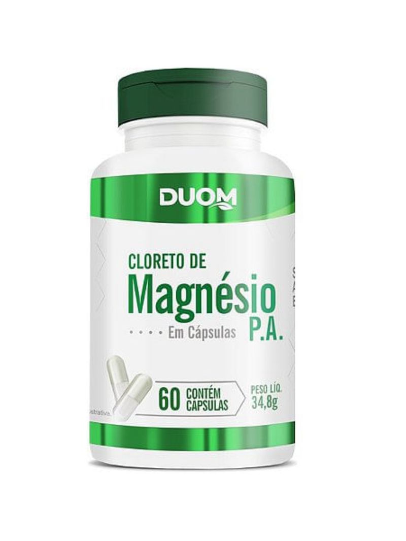Cloreto de Magnésio PA 60 Cápsulas - Duom