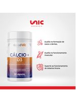 Cálcio + Vitamina D3 Ossos 500mg 60 Cápsulas Good Vit