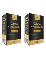 Kit com 2 Cálcio + Vitamina D3 60 Cápsulas - Gold Lab