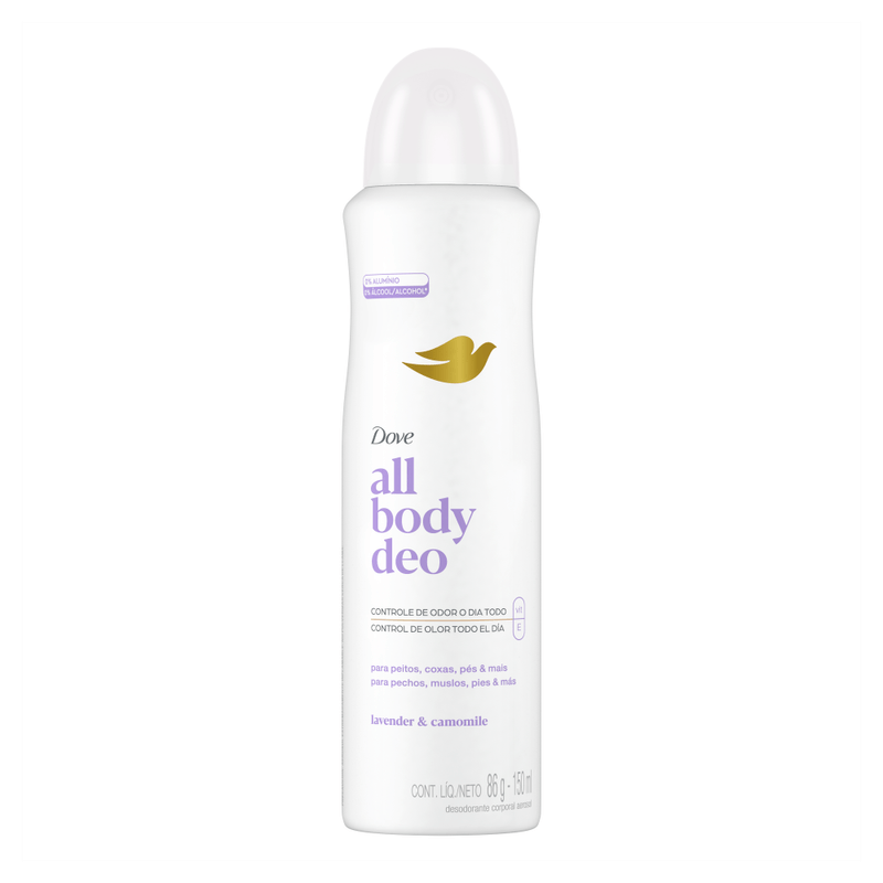 Desodorante Aerossol Lavender - Camomile Dove All Body Deo - 150ml - 01