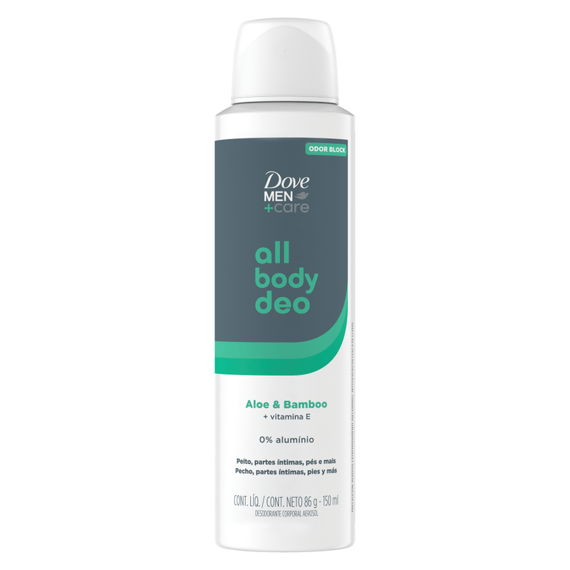 Desodorante Aerossol Aloe - Bamboo Dove Men+Care All Body Deo - 150ml -01