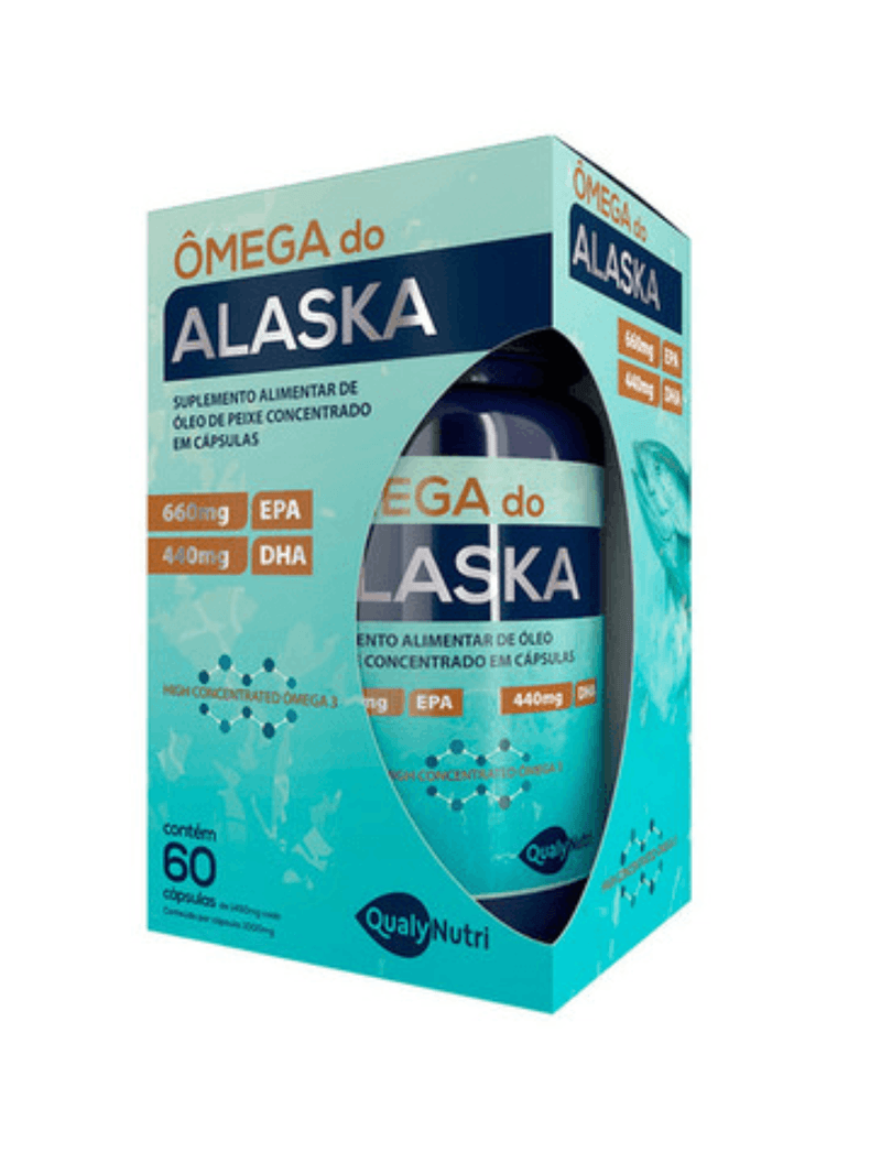 Ômega do Alaska 660mg EPA 440mg DHA com 60 Cápsulas