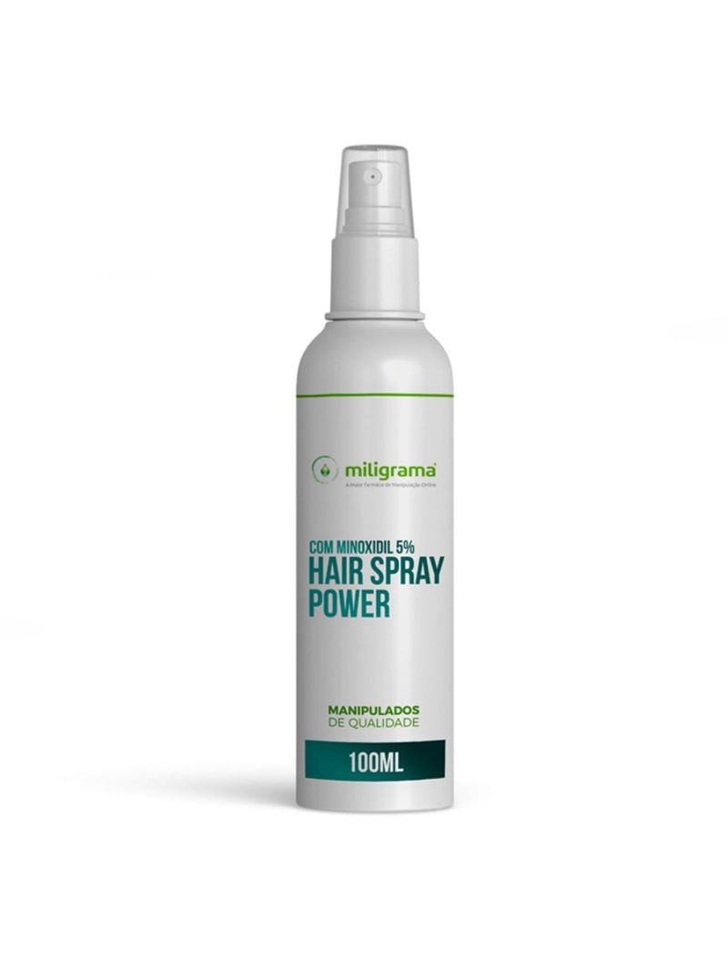 Minoxidil + Auxina Tricógena + Octopirox + Queratina Spray Power 100ml