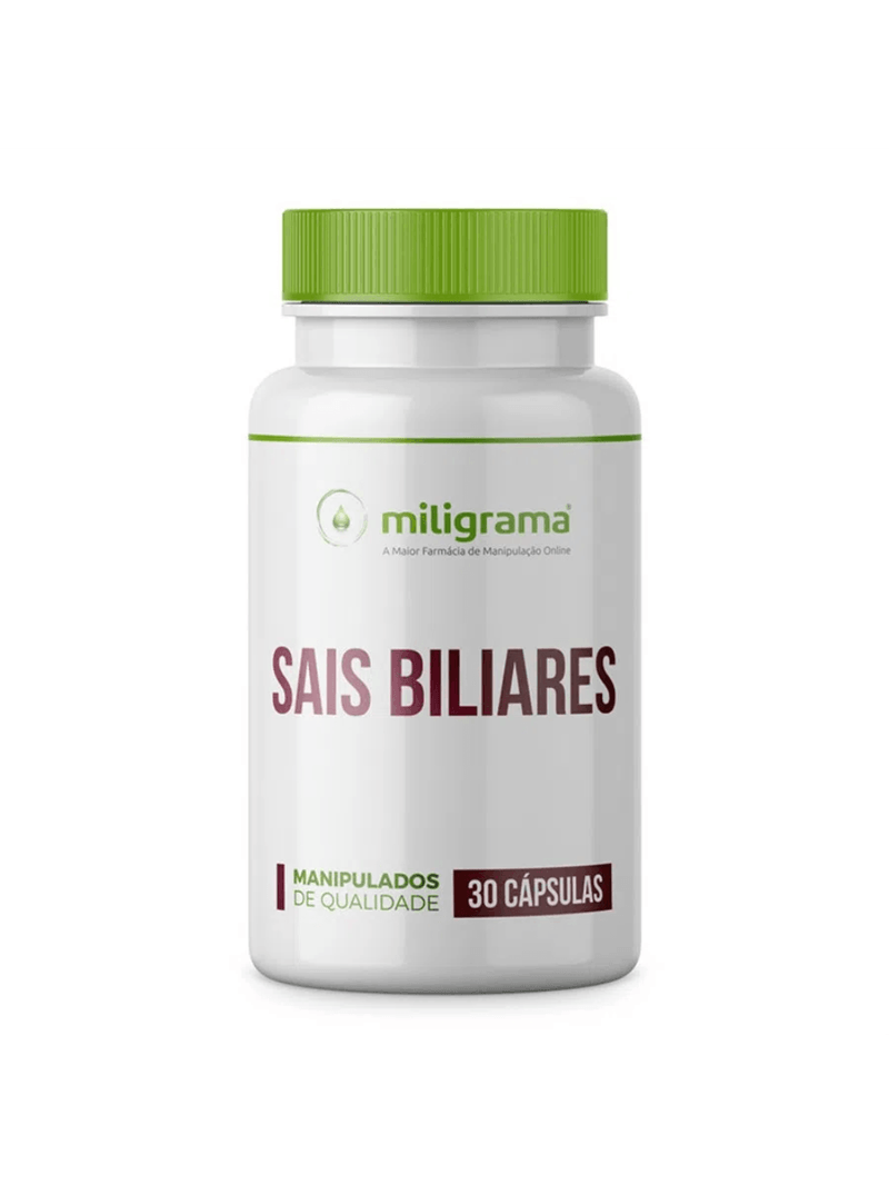 Sais Biliares 300mg 30 Cápsulas