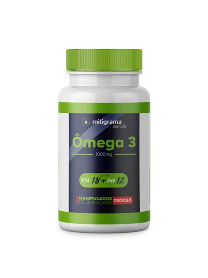 Ômega 3 1000mg 120 cápsulas - Óleo de Peixe