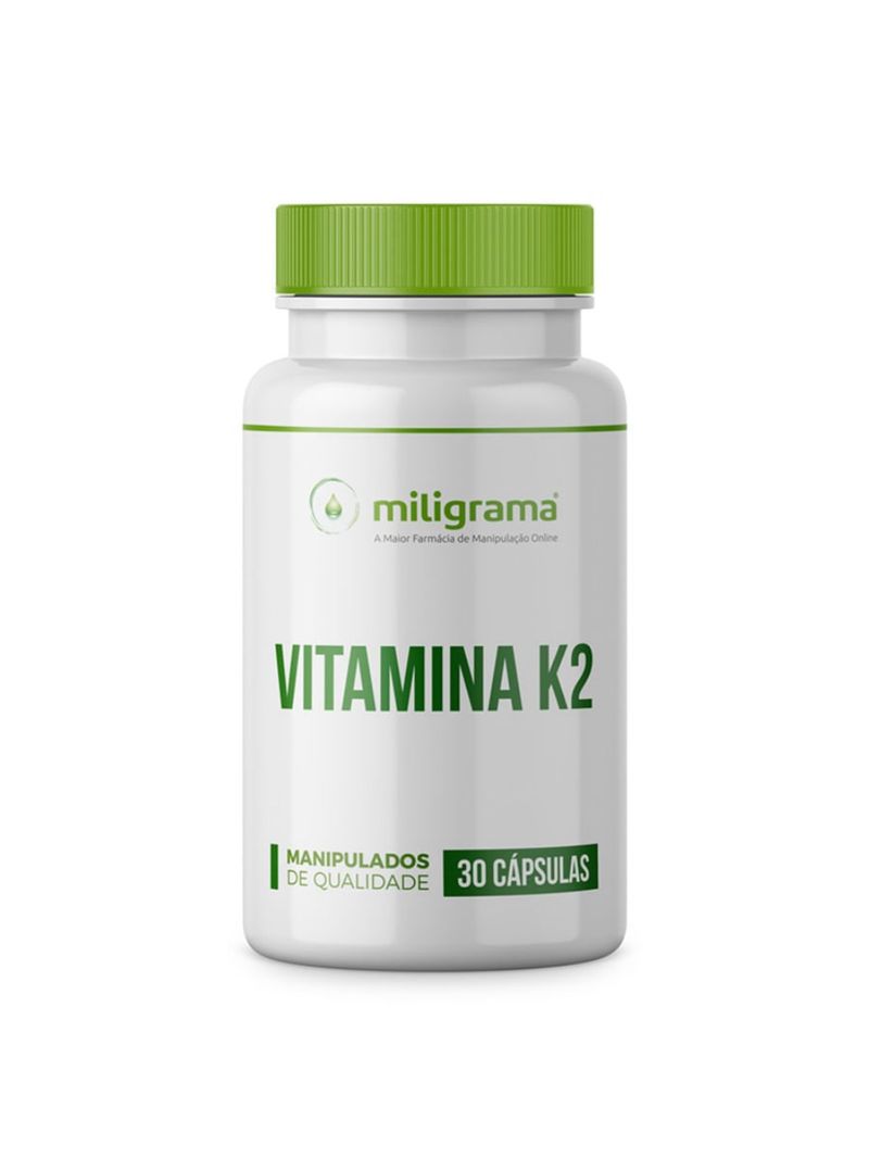 Vitamina K2 (Menaquinona)100mcg 30 Cápsulas