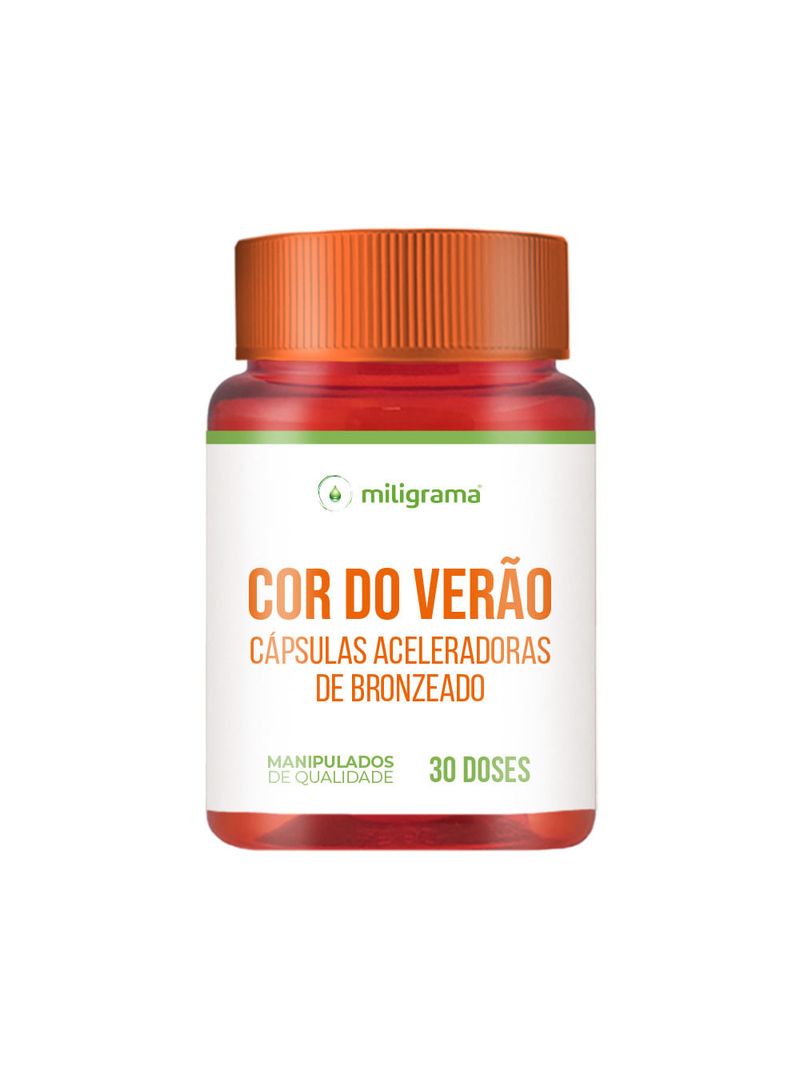 Cor do verão - cápsulas aceleradoras de bronzeado 30 doses