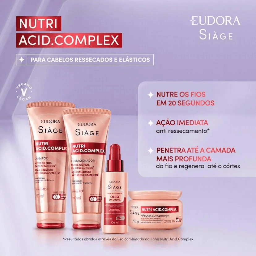 Óleo em Creme Eudora Siàge Nutri Acid.Complex - 100ml - Drogaria
