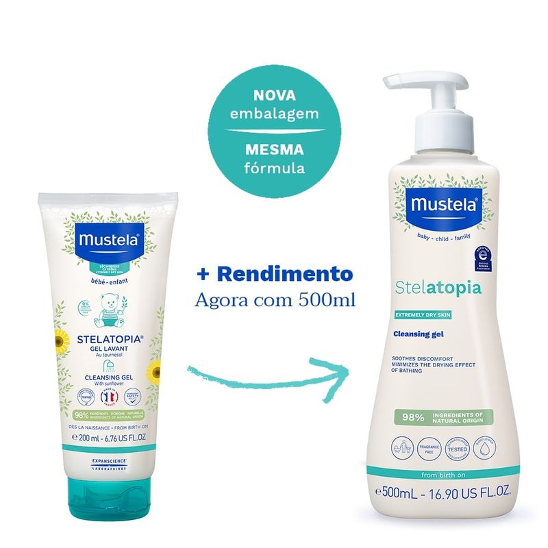 Mustela Stelatopia Gel Lavante 500ml 6
