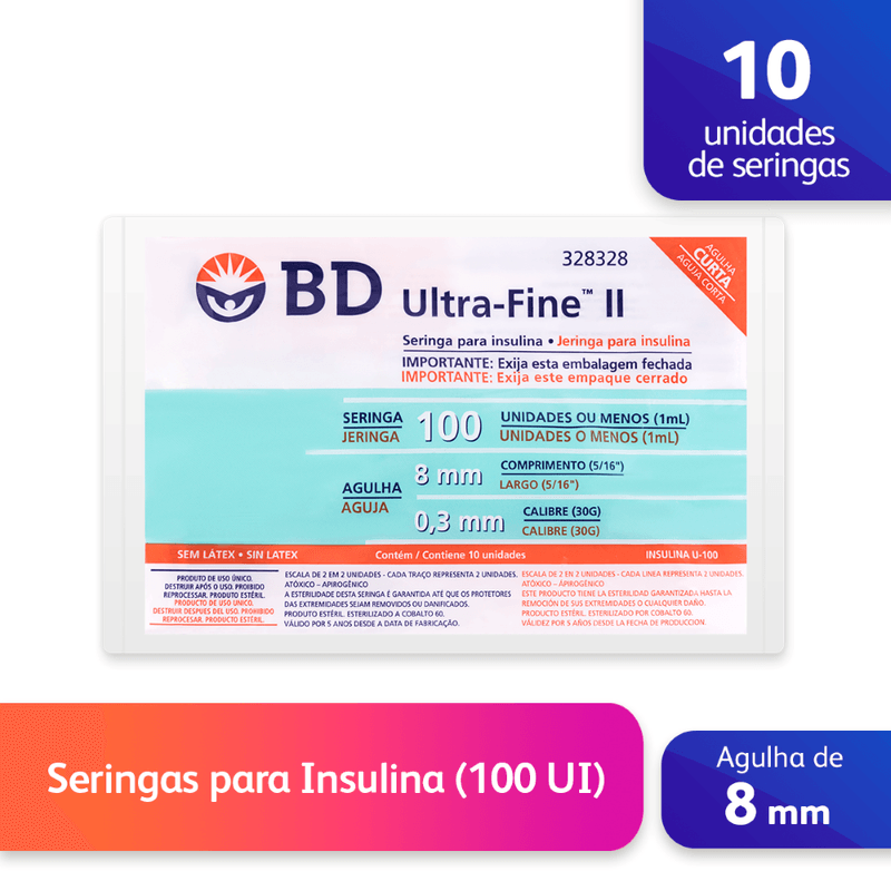 Hero Image - Seringa 8mm 100UI - Bag