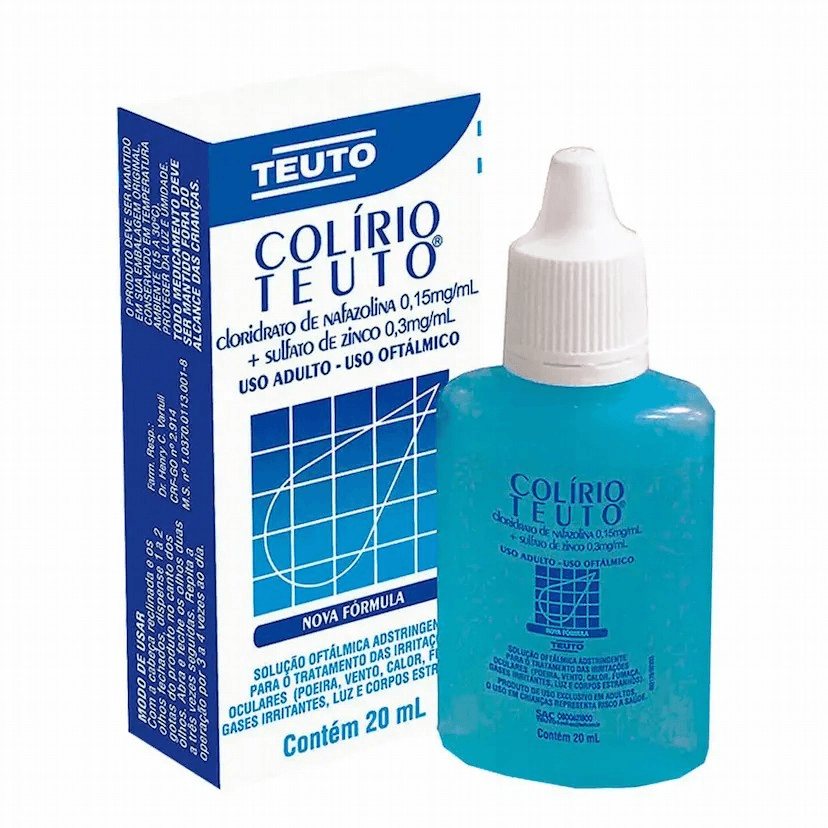 Colírio Teuto 20ml – Alívio rápido para irritação ocular - Drogarias Tamoio
