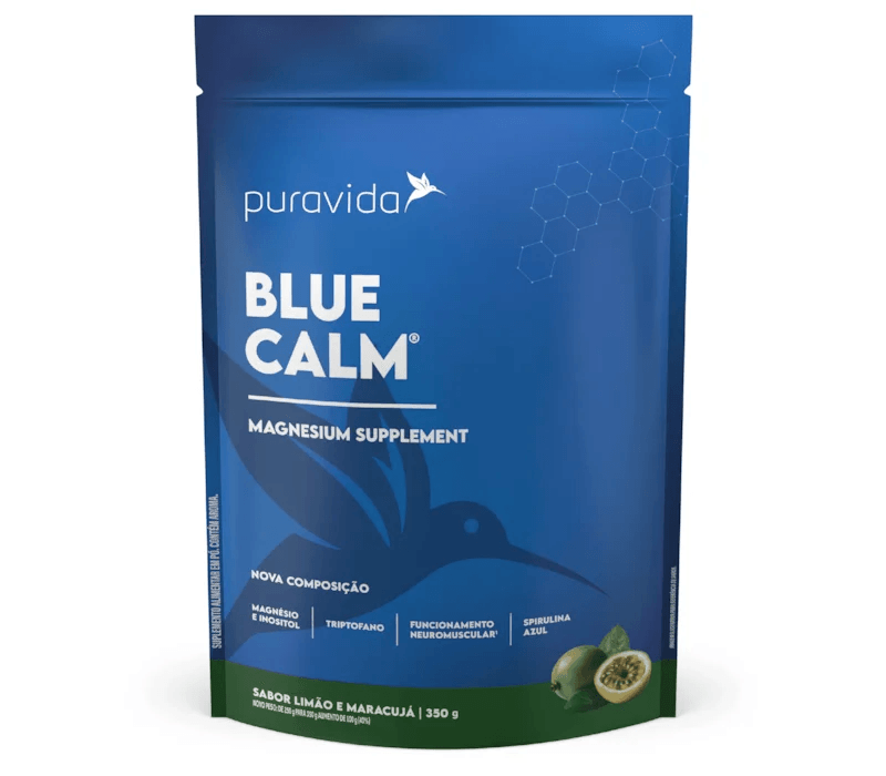 Blue Calm Cloreto Magnesio - Limao e Maracuja _ Puravida
