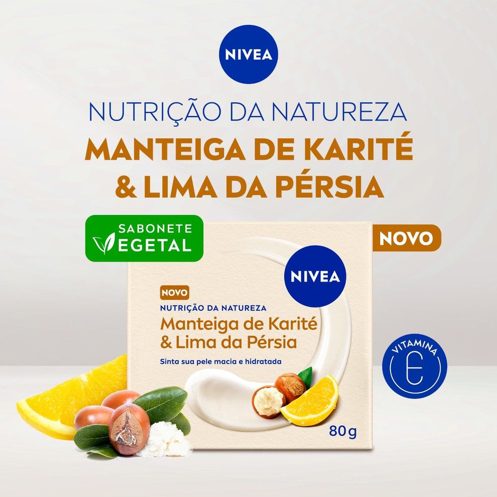 Sabonete Vegetal NIVEA Nutrição Da Natureza Manteiga De Karité e