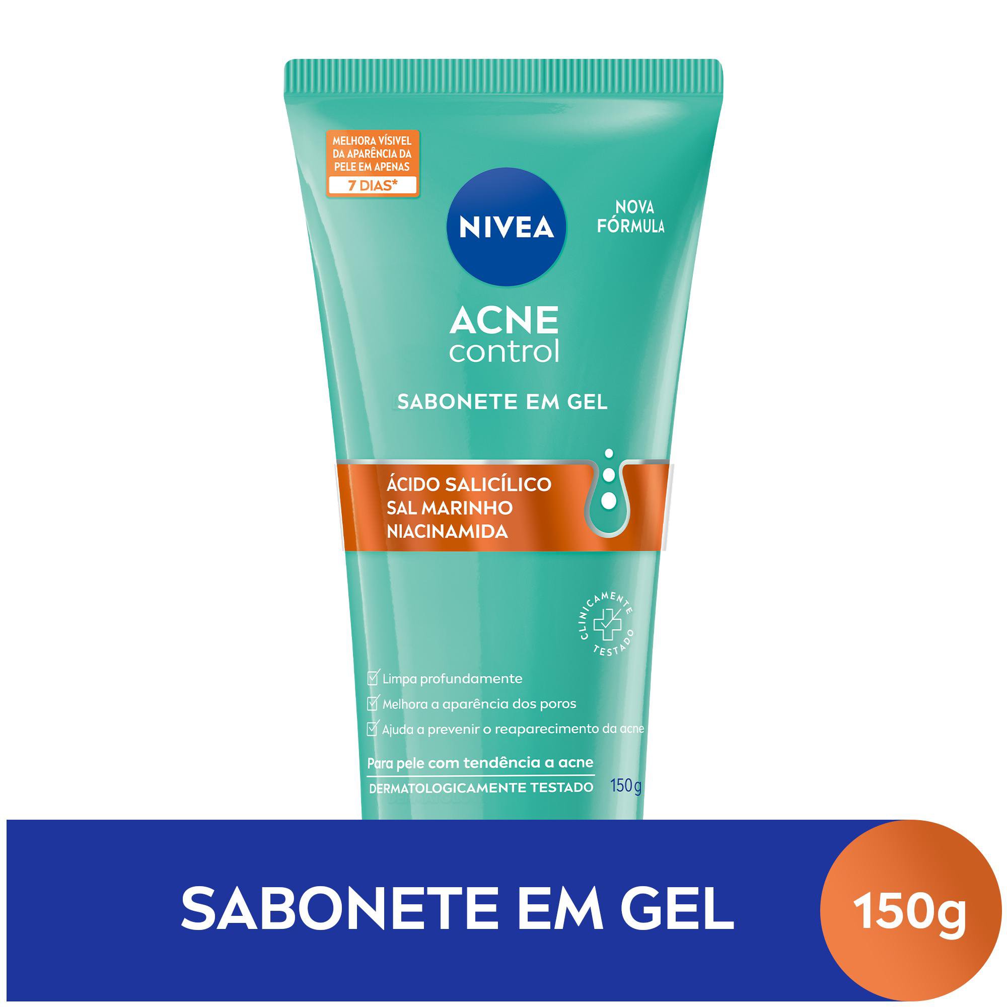 NIVEA Sabonete Facial em Gel Acne Control - 150g - Drogasmil