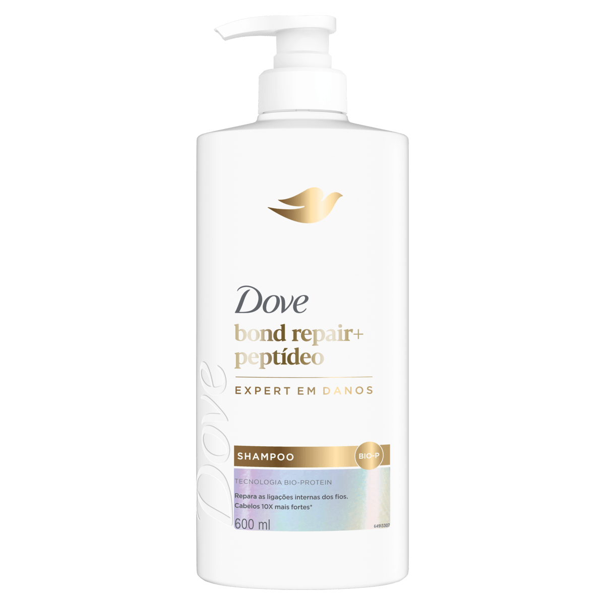 Shampoo Dove Bond Repair + Peptídeo - 600ml - FARMALIFE