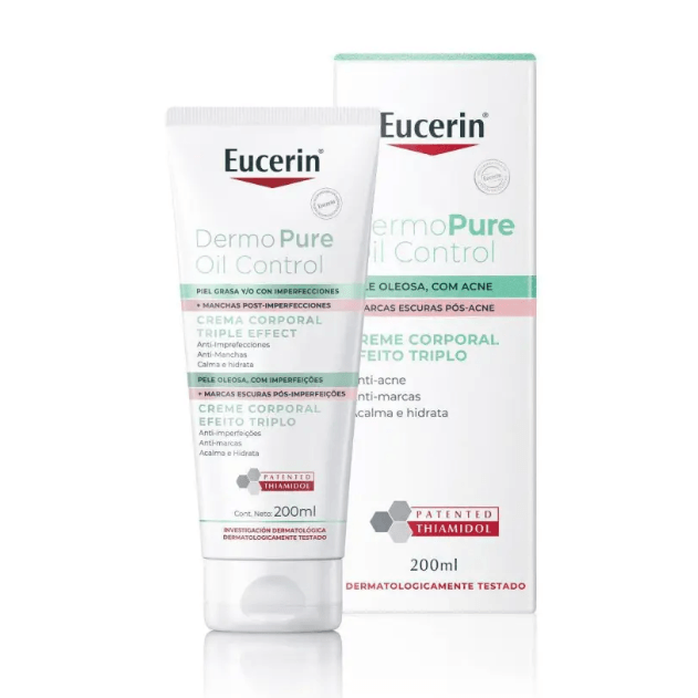 Creme Corporal Eucerin Dermo Pure Efeito Triplo - 200ml