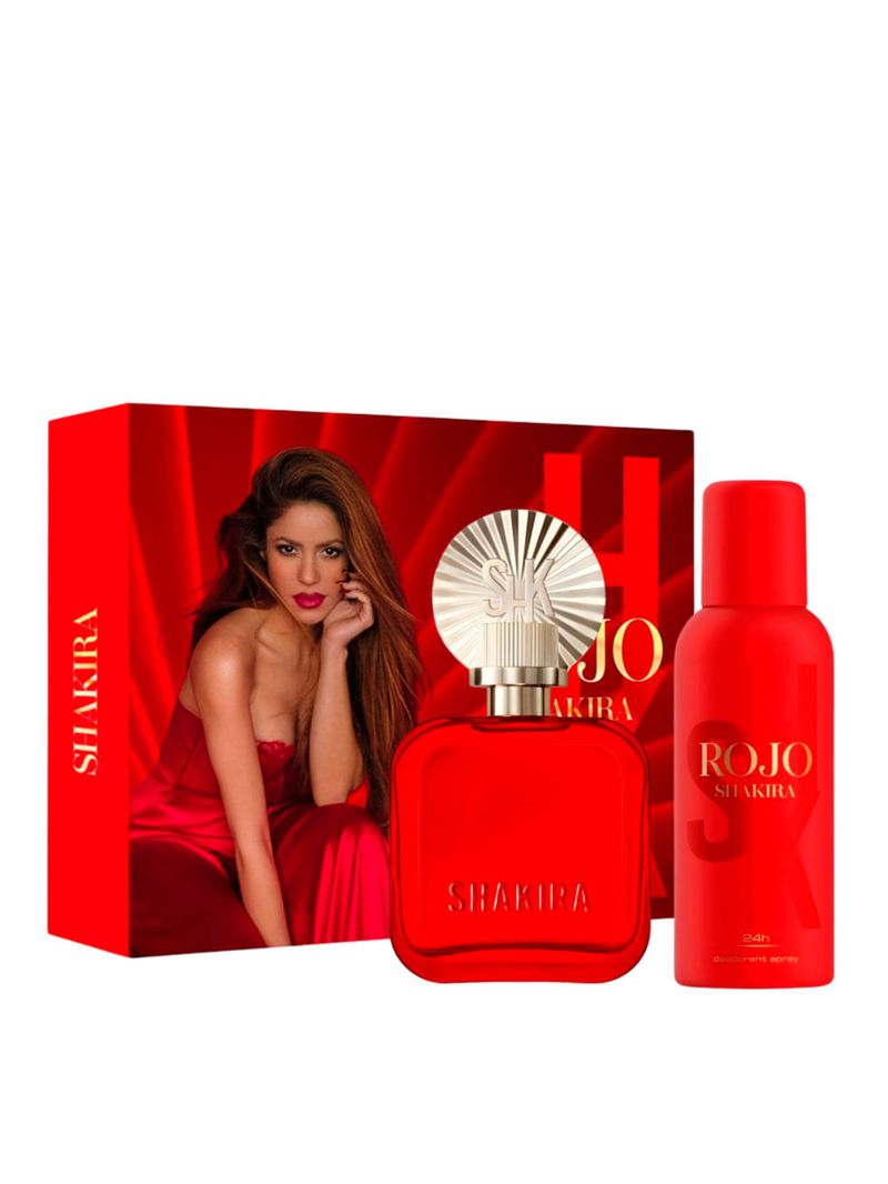 Kit Shakira Rojo Eau De Parfum - Perfume Feminino 80ml + Desodorante 150ml
