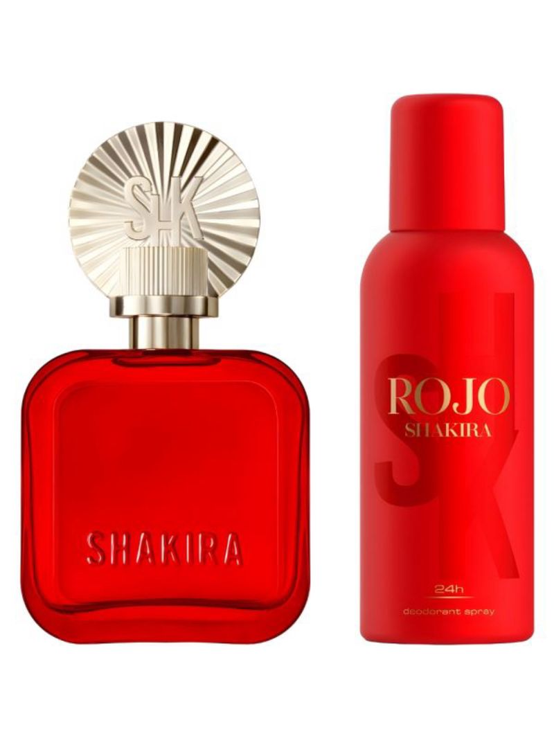 Kit Shakira Rojo Eau De Parfum - Perfume Feminino 80ml + Desodorante 150ml