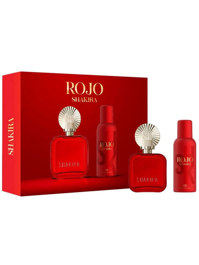 Kit Shakira Rojo Eau De Parfum - Perfume Feminino 80ml + Desodorante 150ml